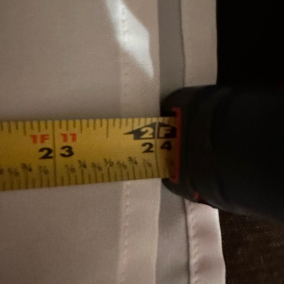 Christie & Jill White Sheer Fabric Buttons. Front Has Embroidery Detailed Sz.10 - Picture 8 of 10